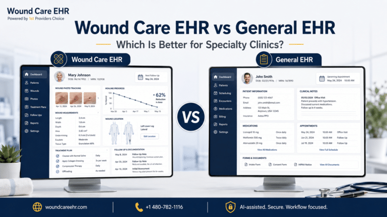 Wound Care EHR vs General EHR for Specialty Clinics