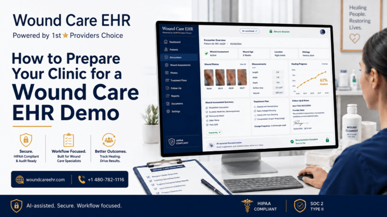 Prepare for Wound Care EHR Demo (Checklist)