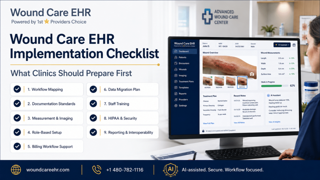 Wound Care EHR Implementation: Clinic Prep First