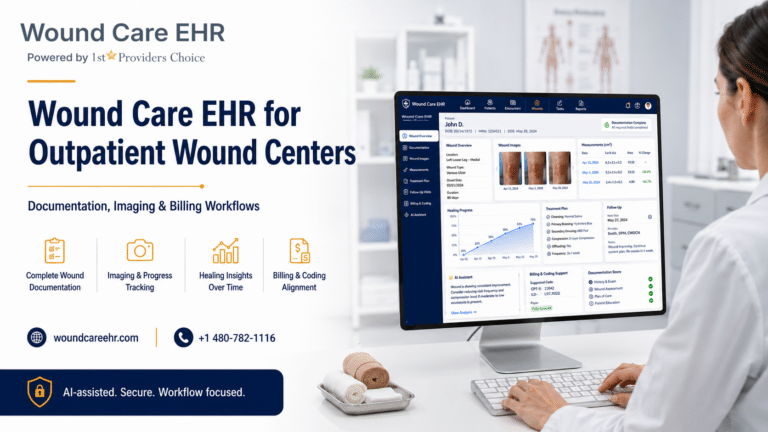 Outpatient Wound Center EHR: Docs, Imaging, Billing
